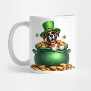 St Patricks Day Boxer Dog Mug